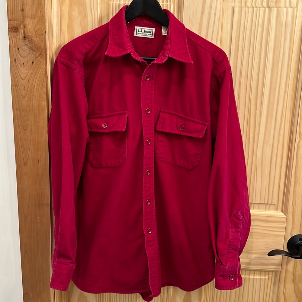L.L. Bean Chamois Cloth Shirt Men’s Regular Size 16